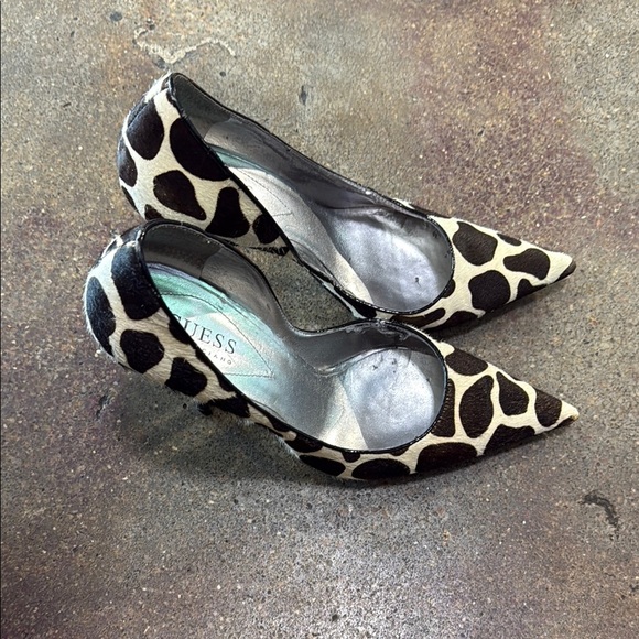 GUESS Women's Leopard Print Heels - Picture 2 of 5